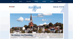 Desktop Screenshot of flensburgerhof.de